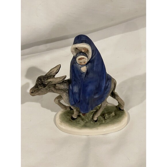 Vintage Goebel Mary Baby Jesus on Donkey‎ 1959 Christian Nativity Figurine 7.5" - Picture 2 of 9